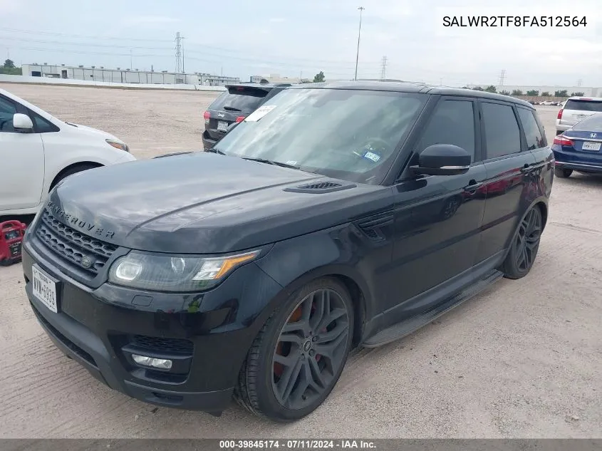 2015 Land Rover Range Rover Sport 5.0L V8 Supercharged VIN: SALWR2TF8FA512564 Lot: 39845174