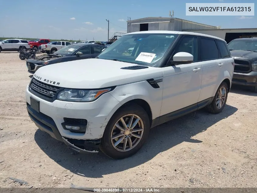 SALWG2VF1FA612315 2015 Land Rover Range Rover Sport 3.0L V6 Supercharged Hse/3.0L V6 Supercharged Se