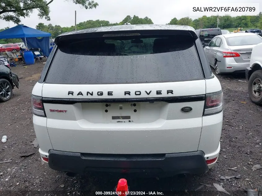 2015 Land Rover Range Rover Sport 3.0L V6 Supercharged Hse VIN: SALWR2VF6FA620789 Lot: 39924138