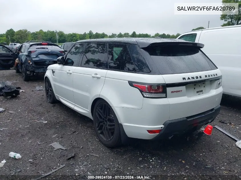 2015 Land Rover Range Rover Sport Sc VIN: SALWR2VF6FA620789 Lot: 39924138