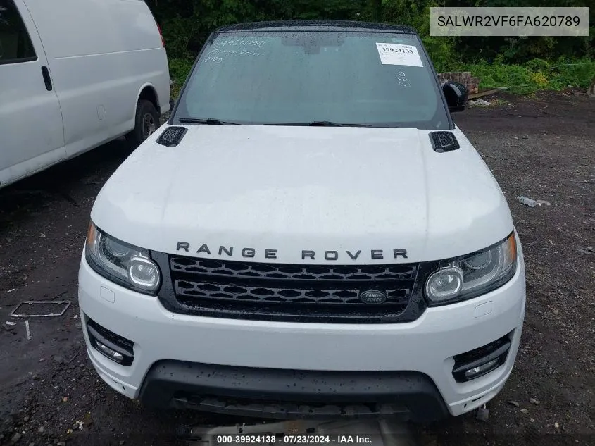 2015 Land Rover Range Rover Sport 3.0L V6 Supercharged Hse VIN: SALWR2VF6FA620789 Lot: 39924138