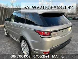 2015 Land Rover Range Rover Sport Autobiography VIN: SALWV2TF5FA537692 Lot: 39964959