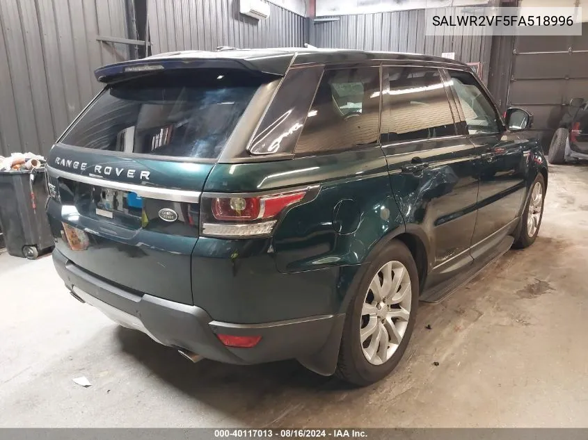 SALWR2VF5FA518996 2015 Land Rover Range Rover Sport 3.0L V6 Supercharged Hse