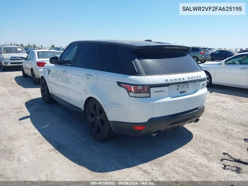 SALWR2VF2FA625195 2015 Land Rover Range Rover Sport Sc