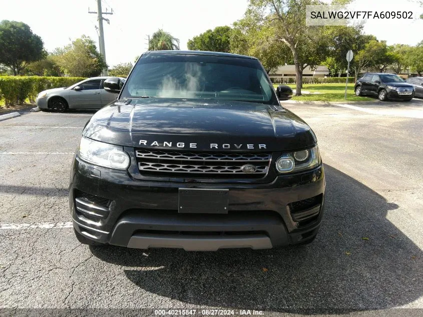 2015 Land Rover Range Rover Sport 3.0L V6 Supercharged Hse/3.0L V6 Supercharged Se VIN: SALWG2VF7FA609502 Lot: 40215847