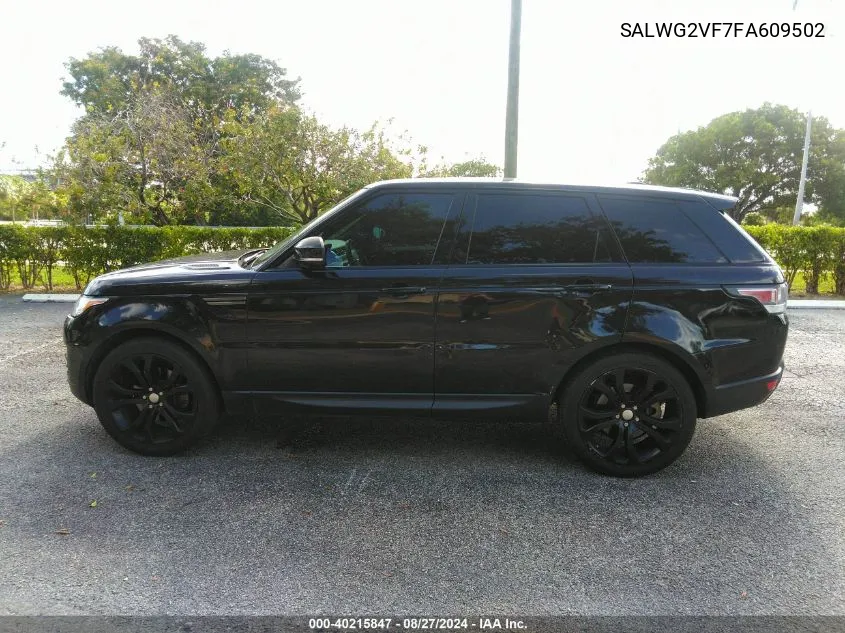 SALWG2VF7FA609502 2015 Land Rover Range Rover Sport 3.0L V6 Supercharged Hse/3.0L V6 Supercharged Se