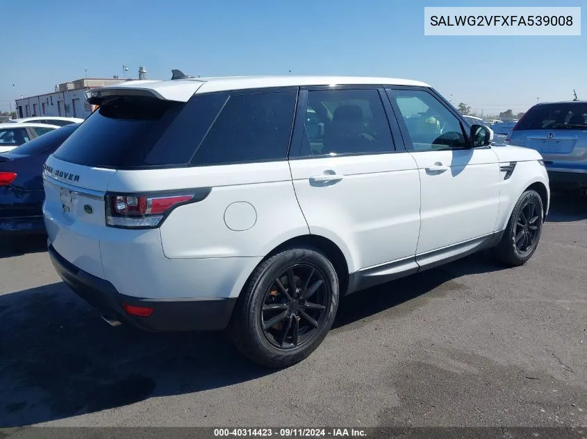 SALWG2VFXFA539008 2015 Land Rover Range Rover Sport Se