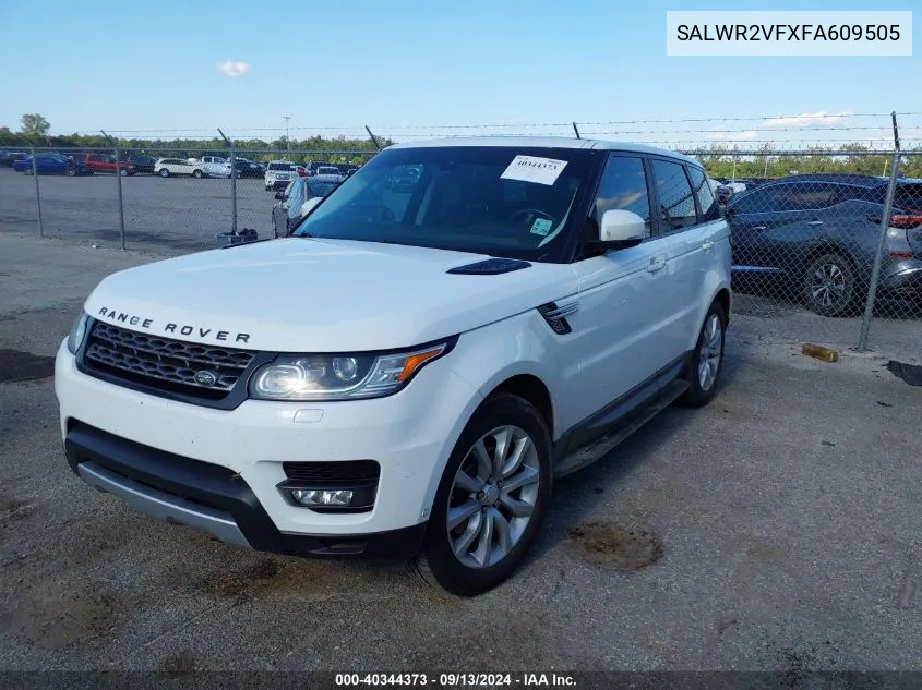 SALWR2VFXFA609505 2015 Land Rover Range Rover Sport 3.0L V6 Supercharged Hse