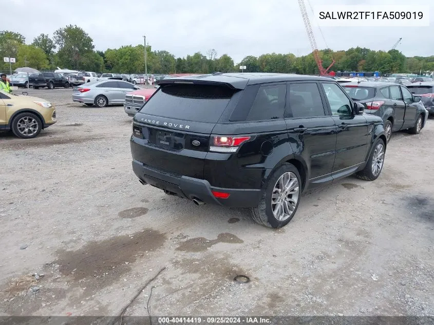 2015 Land Rover Range Rover Sport 5.0L V8 Supercharged VIN: SALWR2TF1FA509019 Lot: 40414419