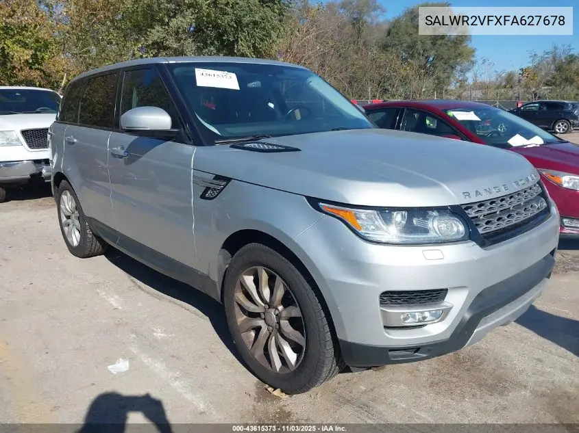 SALWR2VFXFA627678 2015 Land Rover Range Rover Sport 3.0L V6 Supercharged Hse
