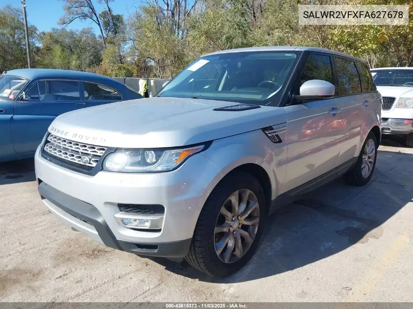 SALWR2VFXFA627678 2015 Land Rover Range Rover Sport 3.0L V6 Supercharged Hse
