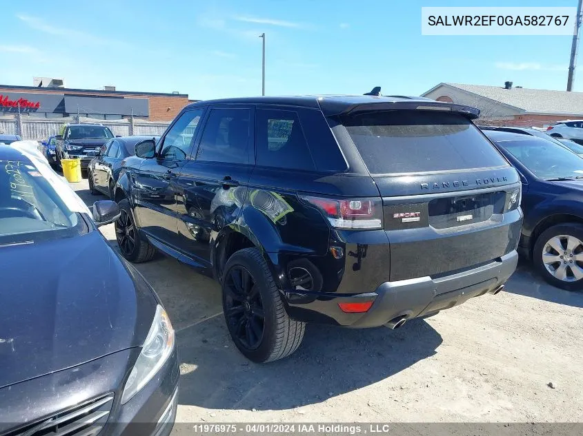 SALWR2EF0GA582767 2016 Land Rover Range Rover Sport