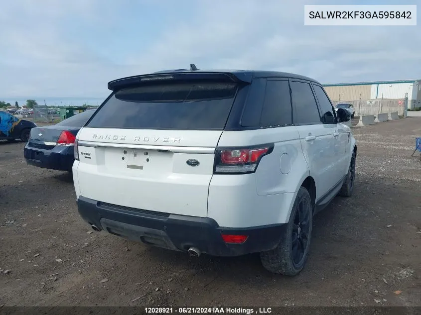 SALWR2KF3GA595842 2016 Land Rover Range Rover Sport