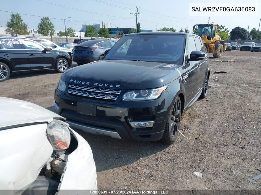 2016 Land Rover Range Rover Sport VIN: SALWR2VF0GA636083 Lot: 12050639