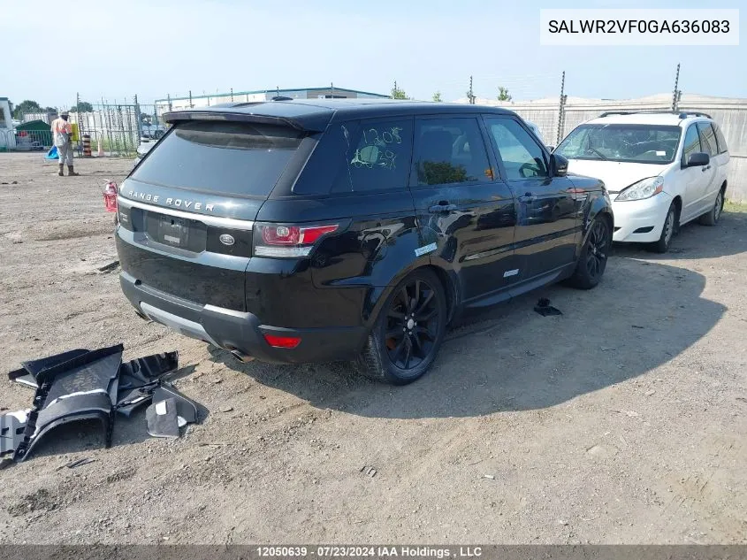 SALWR2VF0GA636083 2016 Land Rover Range Rover Sport