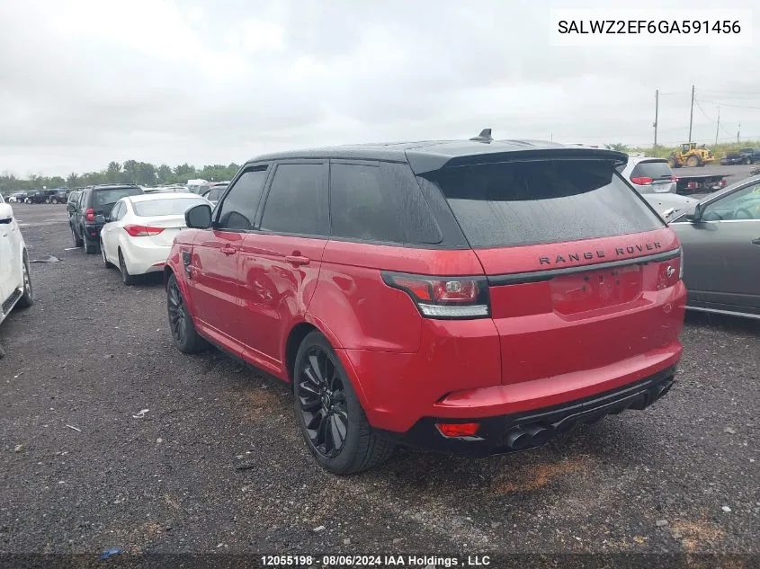 SALWZ2EF6GA591456 2016 Land Rover Range Rover Sport Svr