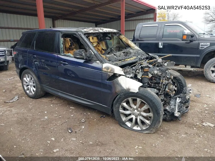 SALWR2VF4GA545253 2016 Land Rover Range Rover Sport V6 Hse