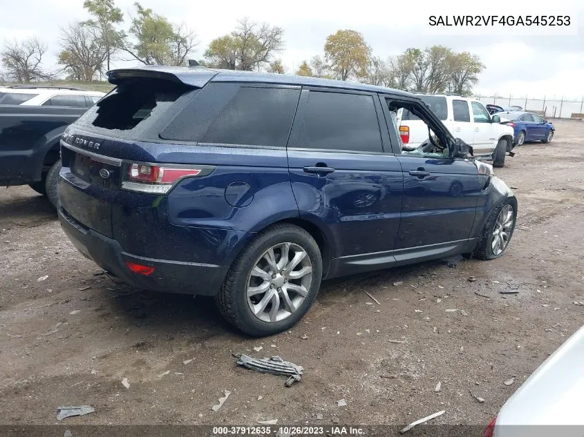 SALWR2VF4GA545253 2016 Land Rover Range Rover Sport V6 Hse