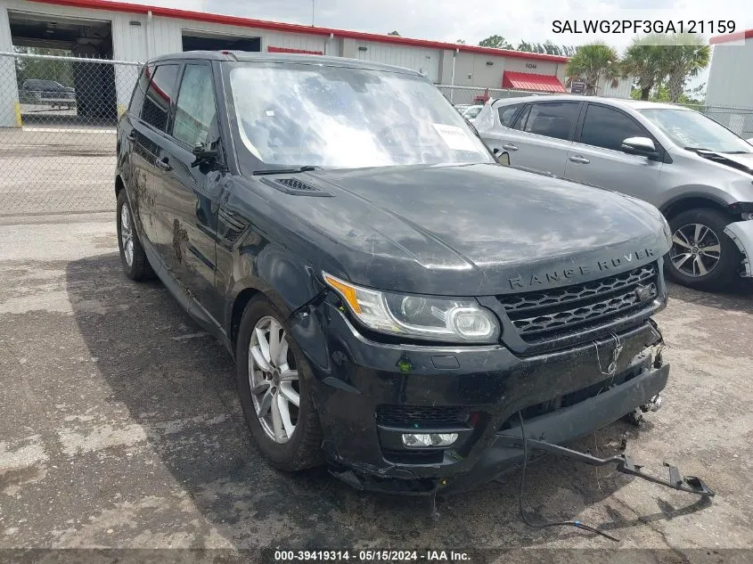 2016 Land Rover Range Rover Sport 3.0L V6 Supercharged Se VIN: SALWG2PF3GA121159 Lot: 39419314