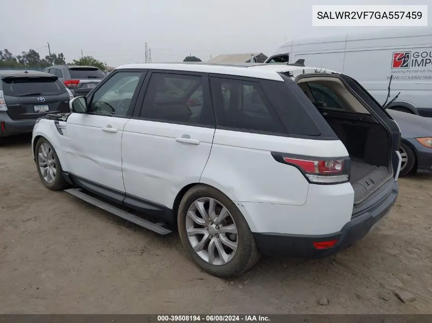 SALWR2VF7GA557459 2016 Land Rover Range Rover Sport 3.0L V6 Supercharged Hse