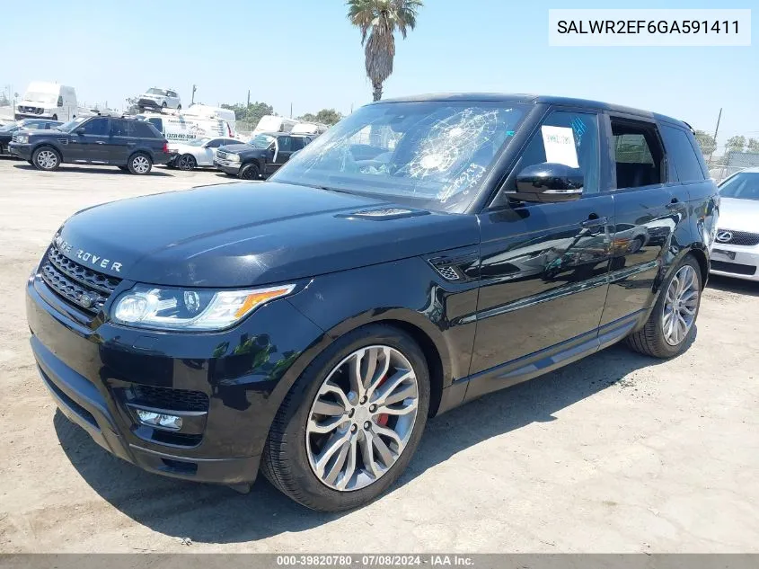 SALWR2EF6GA591411 2016 Land Rover Range Rover Sport 5.0L V8 Supercharged/5.0L V8 Supercharged Dynamic