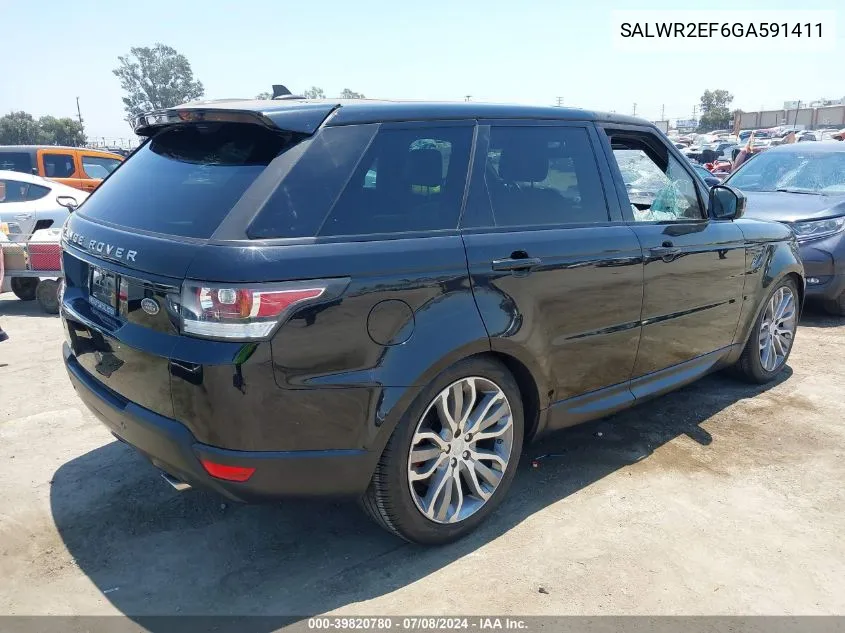 2016 Land Rover Range Rover Sport 5.0L V8 Supercharged/5.0L V8 Supercharged Dynamic VIN: SALWR2EF6GA591411 Lot: 39820780