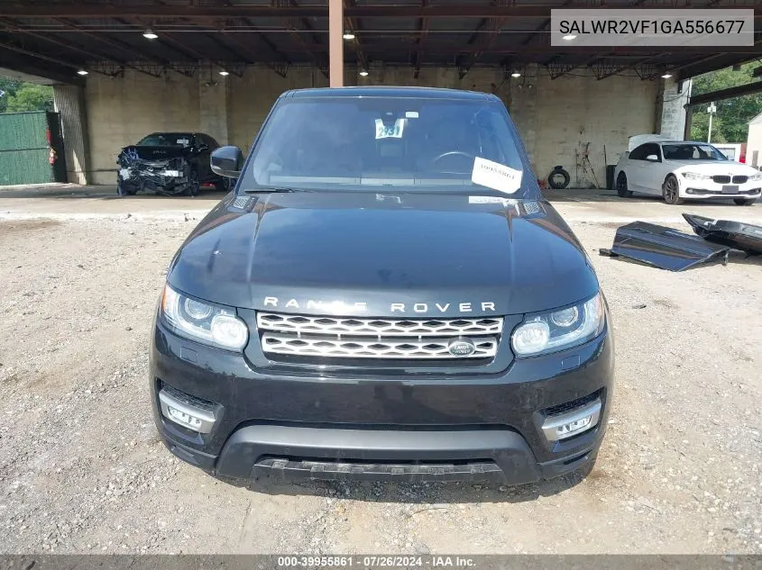 2016 Land Rover Range Rover Sport 3.0L V6 Supercharged Hse VIN: SALWR2VF1GA556677 Lot: 39955861