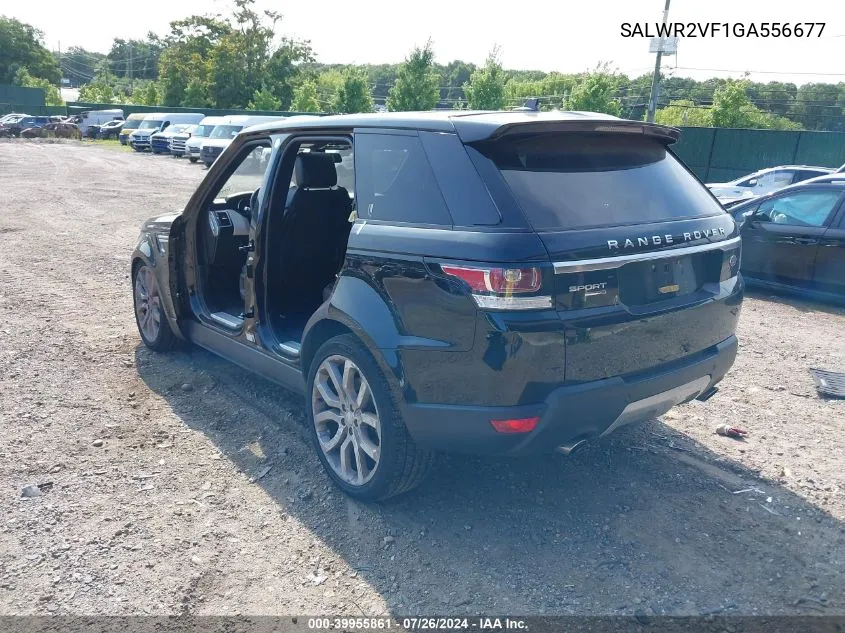 2016 Land Rover Range Rover Sport 3.0L V6 Supercharged Hse VIN: SALWR2VF1GA556677 Lot: 39955861