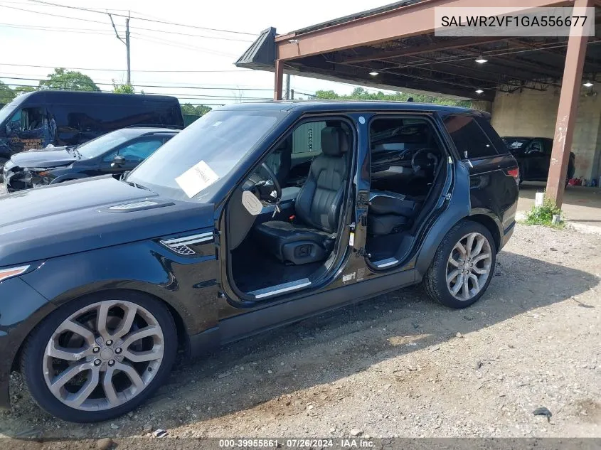 2016 Land Rover Range Rover Sport 3.0L V6 Supercharged Hse VIN: SALWR2VF1GA556677 Lot: 39955861