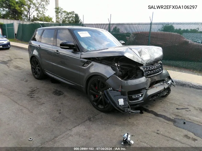 SALWR2EFXGA106297 2016 Land Rover Range Rover Sport 5.0L V8 Supercharged/5.0L V8 Supercharged Dynamic