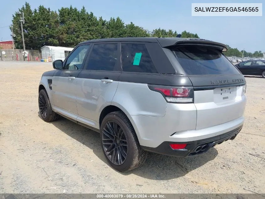 SALWZ2EF6GA546565 2016 Land Rover Range Rover Sport 5.0L V8 Supercharged Svr