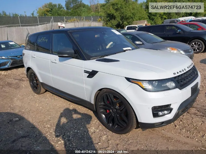 SALWR2EF6GA574723 2016 Land Rover Range Rover Sport 5.0L V8 Supercharged/5.0L V8 Supercharged Dynamic