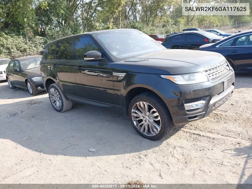 SALWR2KF6GA117625 2016 Land Rover Range Rover Sport Hse