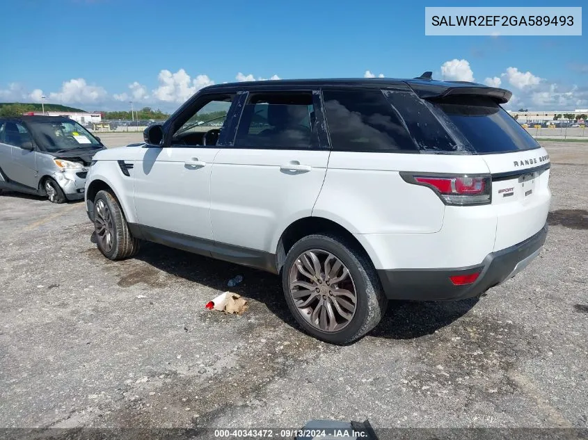 SALWR2EF2GA589493 2016 Land Rover Range Rover Sport Sc