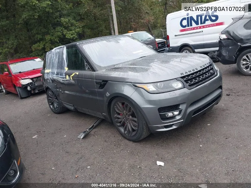 SALWS2PF8GA107028 2016 Land Rover Range Rover Sport Hst