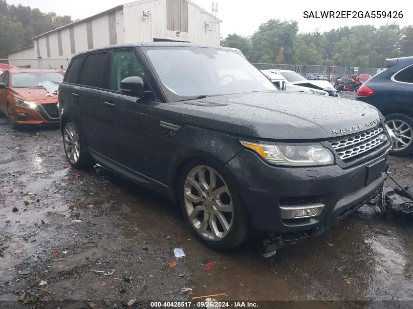 SALWR2EF2GA559426 2016 Land Rover Range Rover Sport 5.0L V8 Supercharged/5.0L V8 Supercharged Dynamic