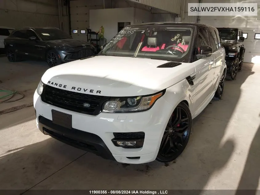 SALWV2FVXHA159116 2017 Land Rover Range Rover Sport