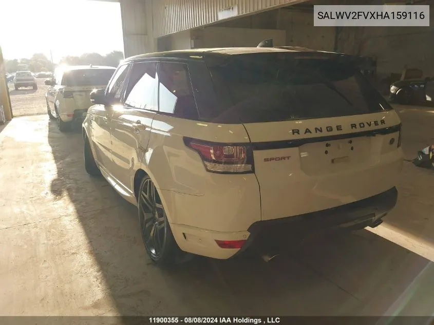 SALWV2FVXHA159116 2017 Land Rover Range Rover Sport