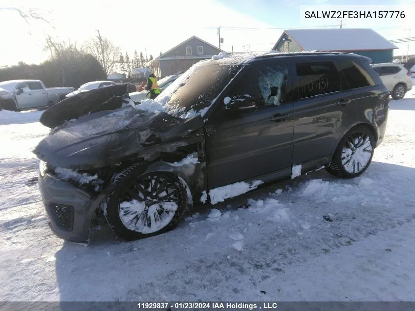 SALWZ2FE3HA157776 2017 Land Rover Range Rover Sport Svr