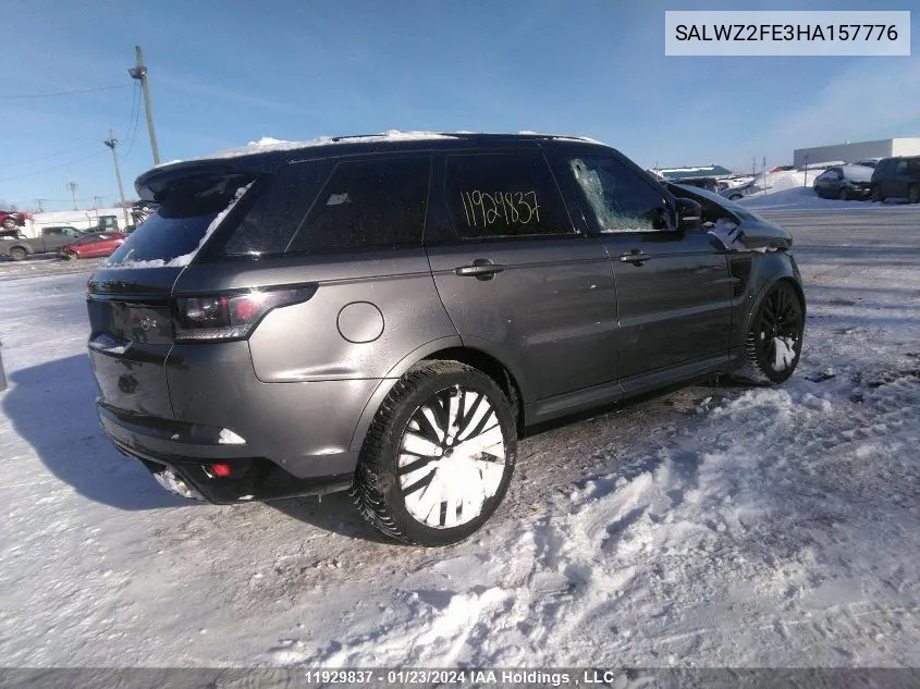 SALWZ2FE3HA157776 2017 Land Rover Range Rover Sport Svr