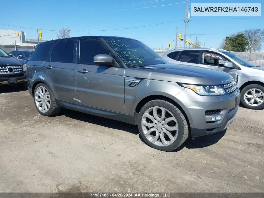 SALWR2FK2HA146743 2017 Land Rover Range Rover Sport