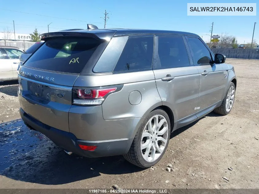 SALWR2FK2HA146743 2017 Land Rover Range Rover Sport