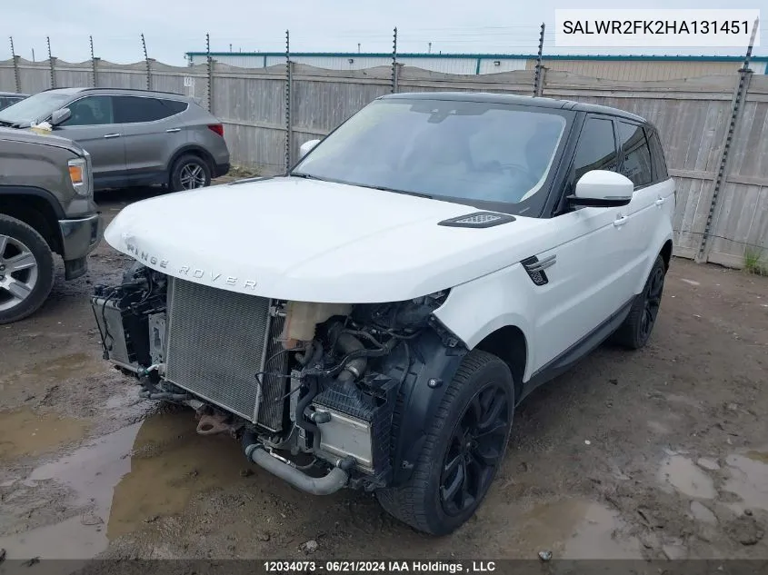 SALWR2FK2HA131451 2017 Land Rover Range Rover Sport