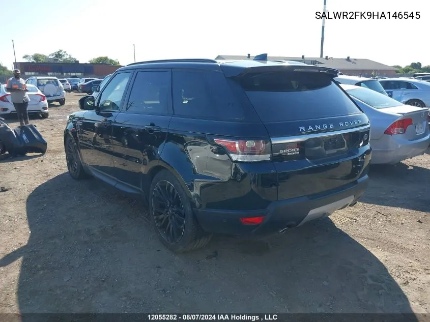 2017 Land Rover Range Rover Sport VIN: SALWR2FK9HA146545 Lot: 12055282