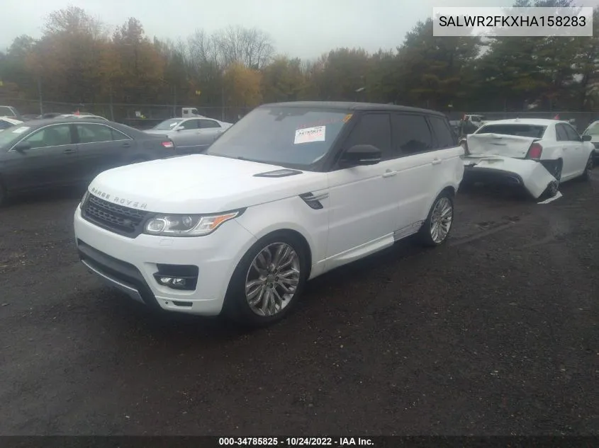 SALWR2FKXHA158283 2017 Land Rover Range Rover Sport Hse