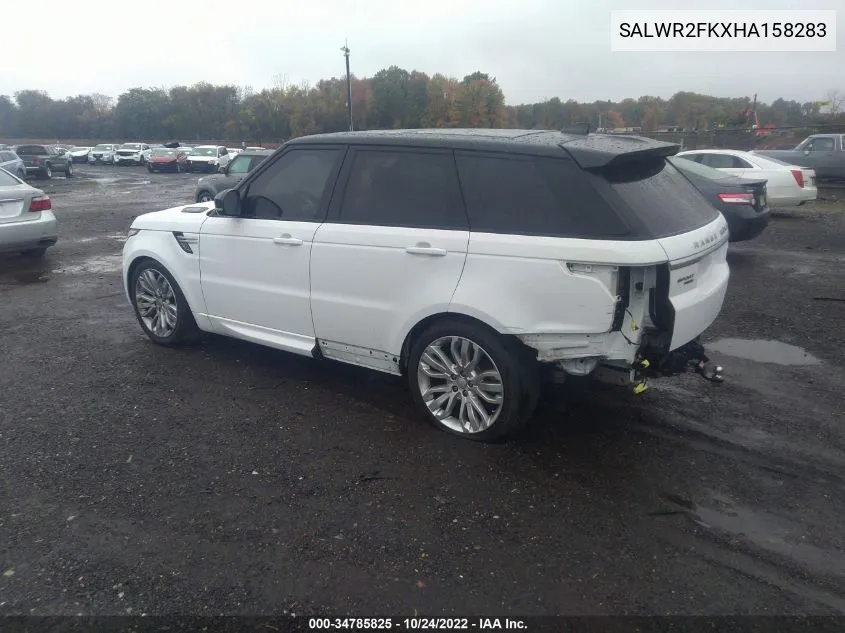 SALWR2FKXHA158283 2017 Land Rover Range Rover Sport Hse