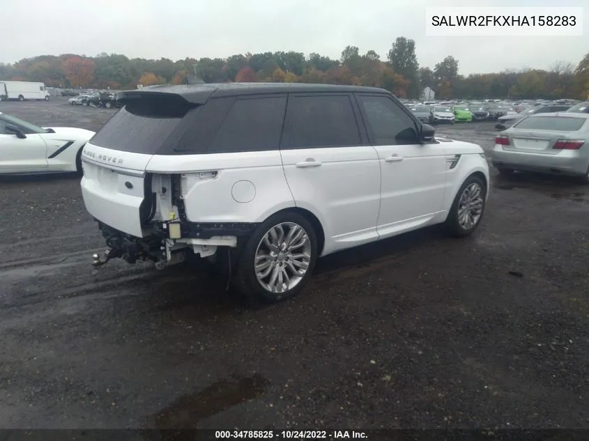 SALWR2FKXHA158283 2017 Land Rover Range Rover Sport Hse