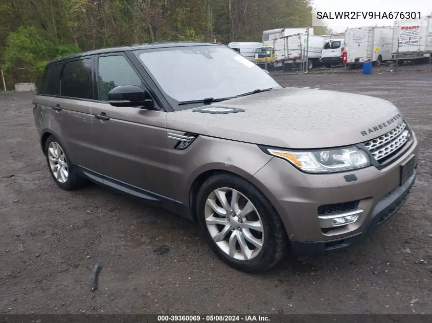 SALWR2FV9HA676301 2017 Land Rover Range Rover Sport 3.0L V6 Supercharged Hse