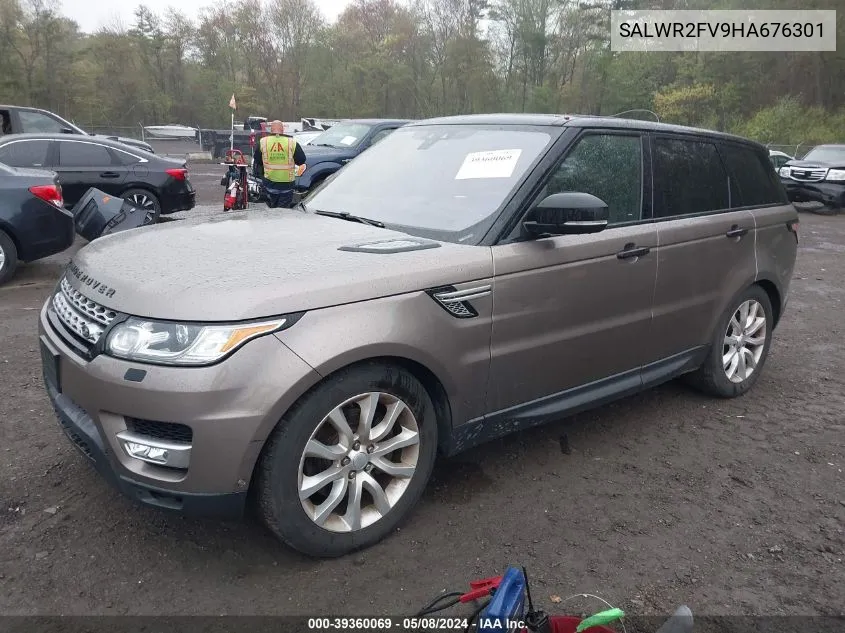 2017 Land Rover Range Rover Sport 3.0L V6 Supercharged Hse VIN: SALWR2FV9HA676301 Lot: 39360069