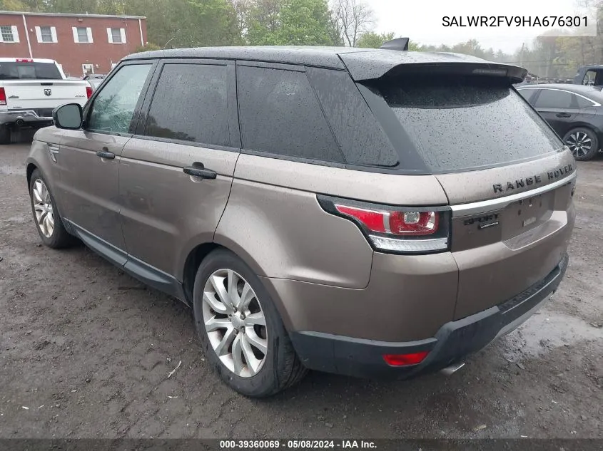 2017 Land Rover Range Rover Sport 3.0L V6 Supercharged Hse VIN: SALWR2FV9HA676301 Lot: 39360069